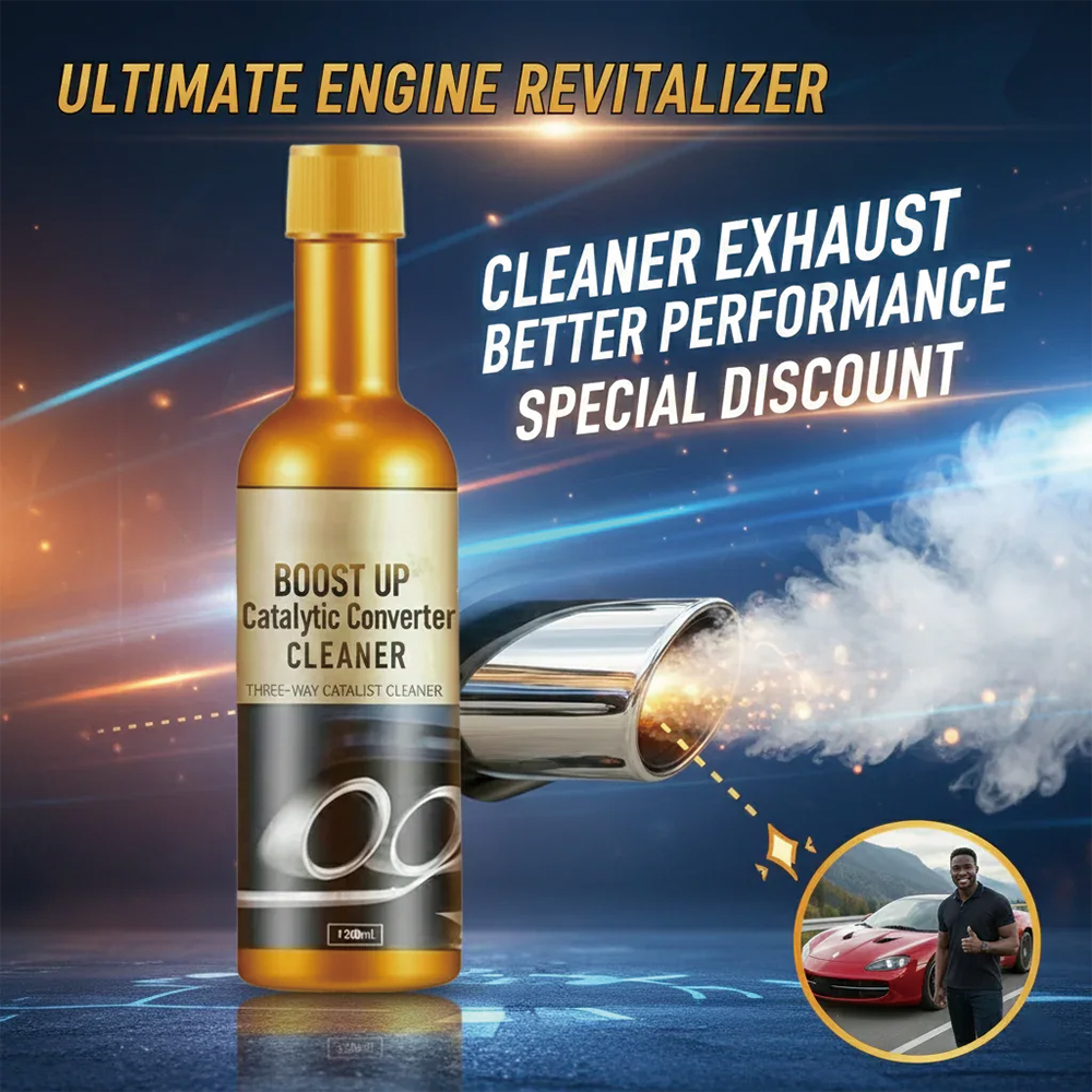 🏆LAST DAY SALE BUY 3 GET 3 FREE!!🔥 - Boost up catalytic converter cleaner