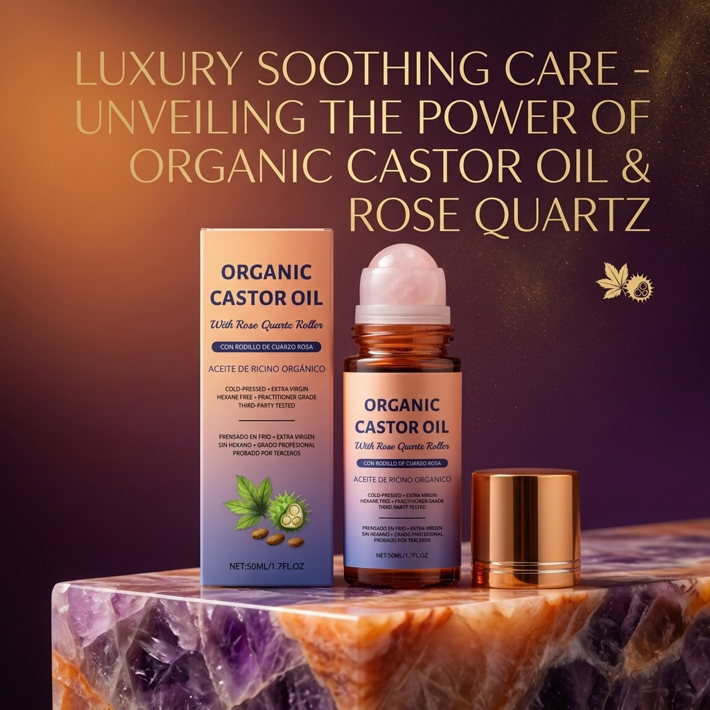 SlimXify® Organic Castor Oil Roll-On Pure organic nourishment for a softer, glowing complexion.