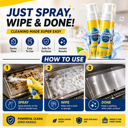 🚨 FINAL DAY: Buy 3 Get 3 FREE! Ultimate Car & Kitchen Foam Cleaner 🚗🍳
