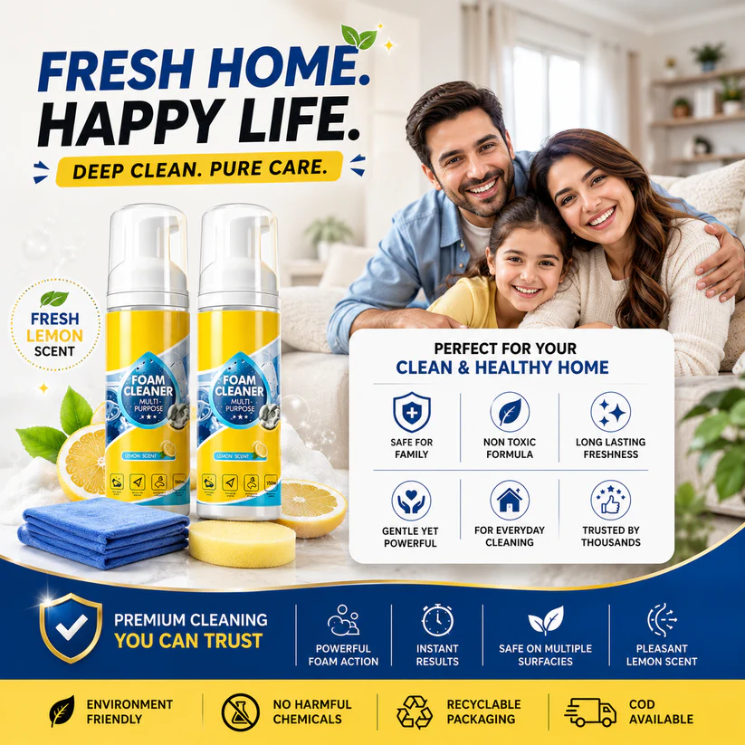 🚨 FINAL DAY: Buy 3 Get 3 FREE! Ultimate Car & Kitchen Foam Cleaner 🚗🍳