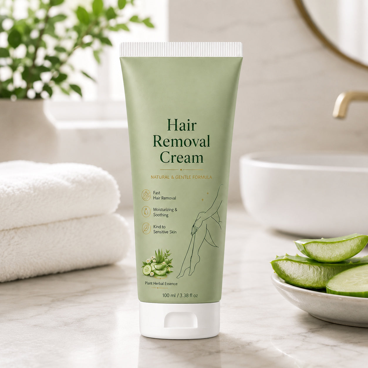 SlimXify™ Natural Gentle Hair Removal Cream | For Women & Men, Sensitive Skin