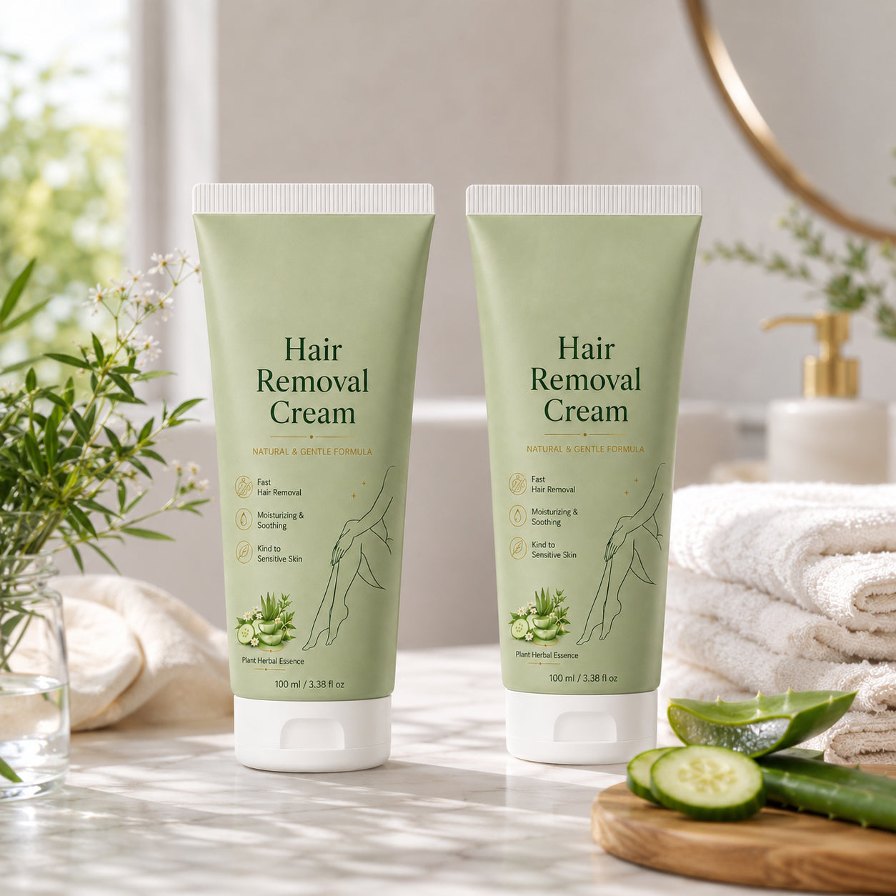 SlimXify™ Natural Gentle Hair Removal Cream | For Women & Men, Sensitive Skin