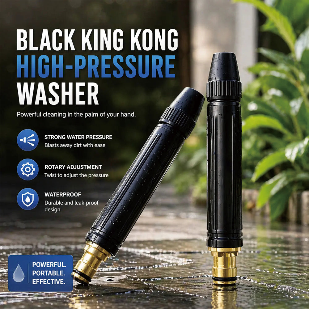 Heavy Duty Hose Nozzle with Adjustable Spray Patterns for Car Washing and Garden Watering