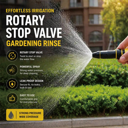 Heavy Duty Hose Nozzle with Adjustable Spray Patterns for Car Washing and Garden Watering