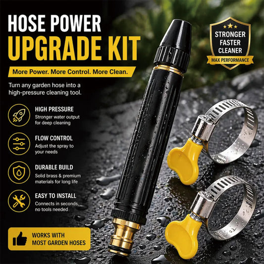 Heavy Duty Hose Nozzle with Adjustable Spray Patterns for Car Washing and Garden Watering